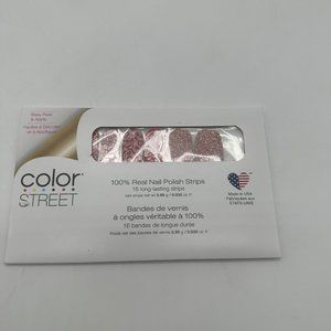 New Color Street Real Nail Polish Strips USA 1 Pack of It's A Key-per Pink Heart